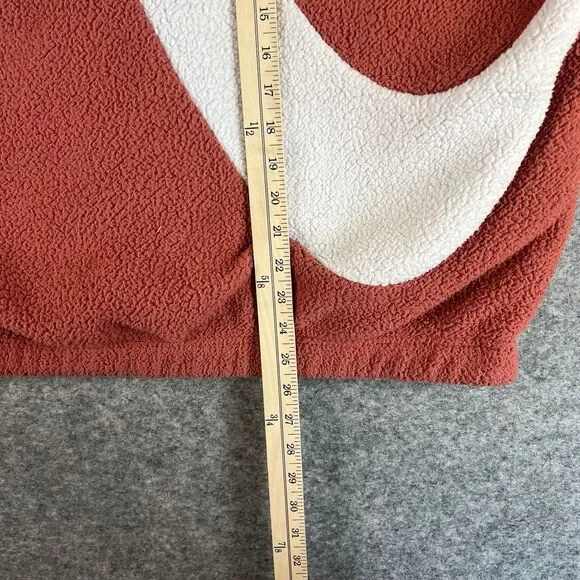 Nike Reversible Big Swoosh Sherpa Jacket‎ Women’s Pink/Redwood - Picture 3 of 6